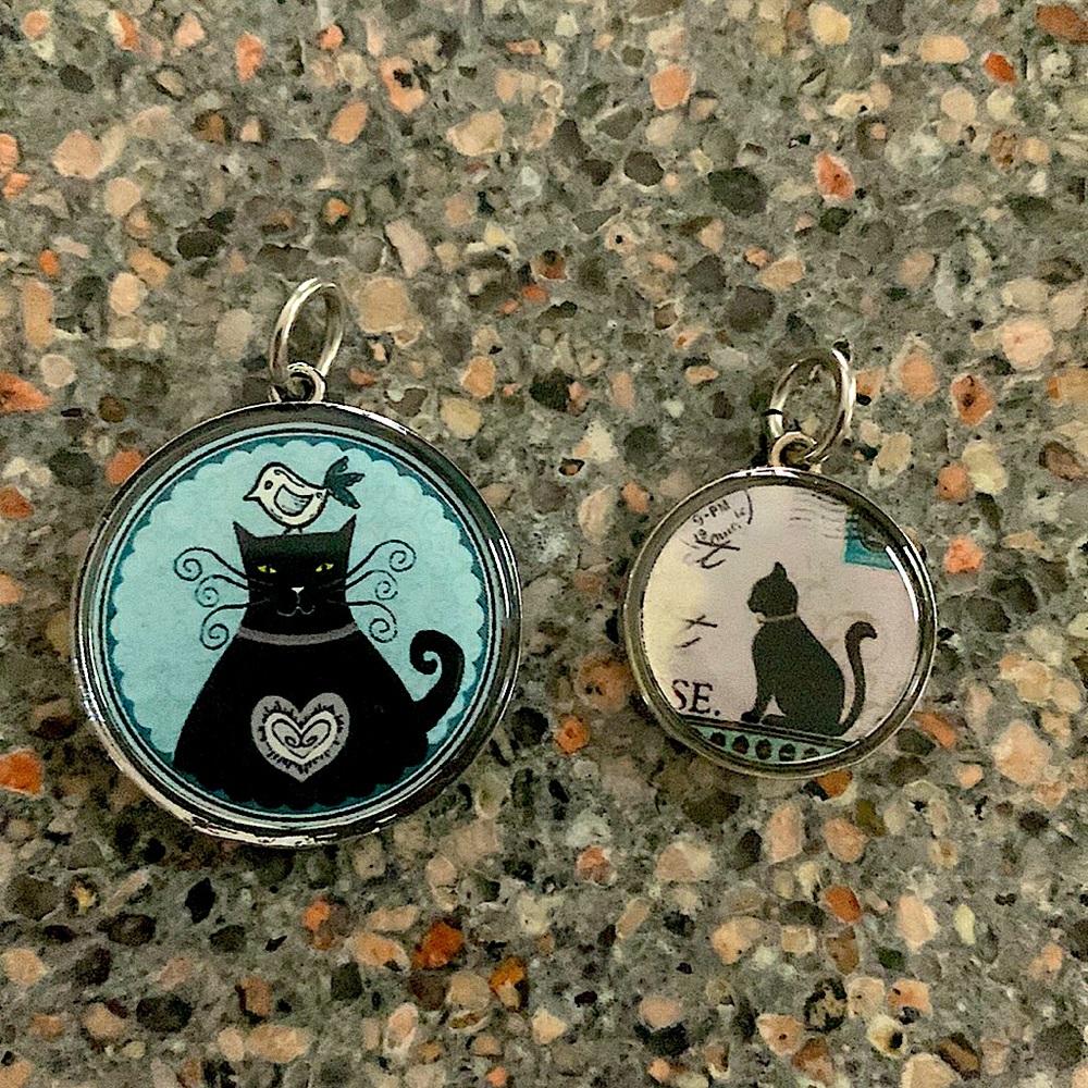 Cat lovers pendant or charms